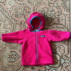 Patagonia pink fleece jacket 3 months